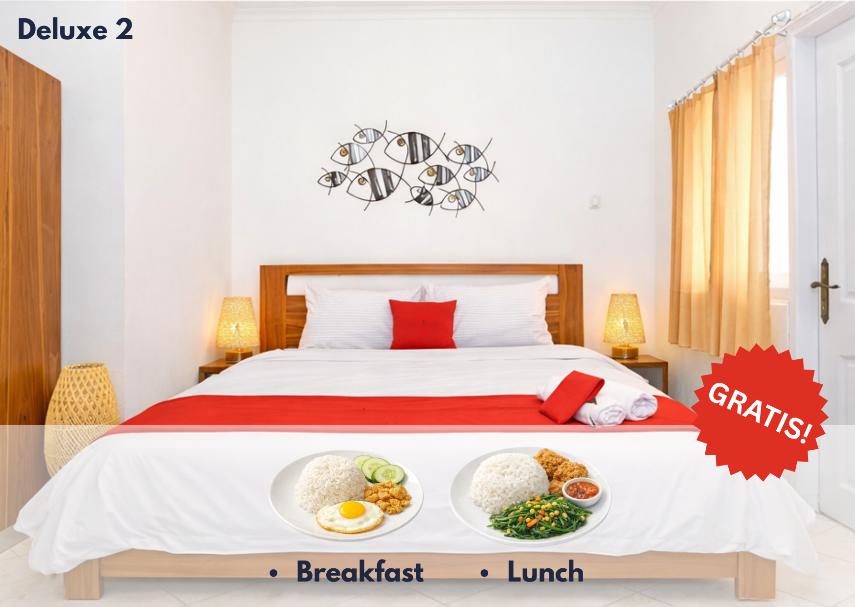Cozzy Residence Bali Deluxe Room 2 FREE BREAKFAST & LUNCH SETIAP HARI
