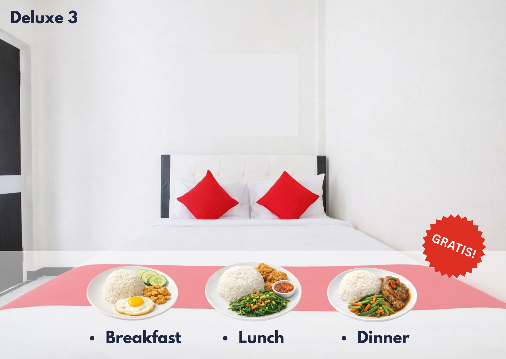 Cozzy Residence Malang Deluxe 3 + GRATIS SARAPAN + MAKAN SIANG + MALAM SETIAP HARI